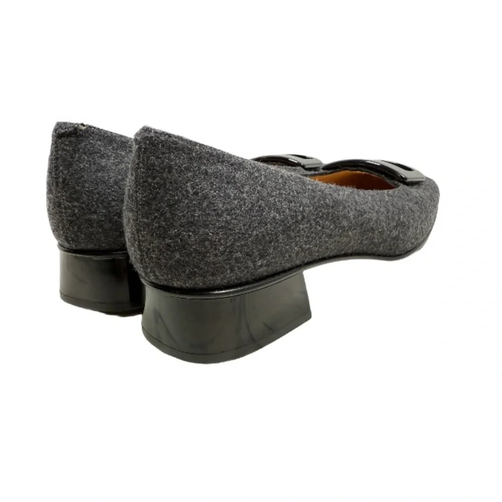 COACH | New Darby Wool Flats 7B Preppy Classic Formal Office Italian Shoes Mules - Picture 5 of 15